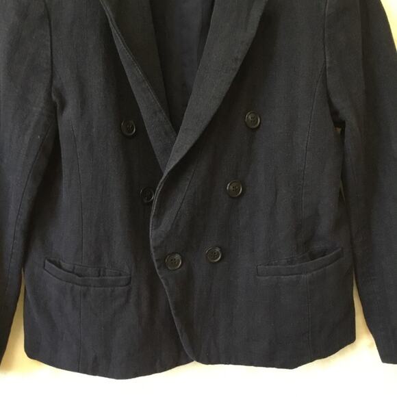 Loft Navy Cropped Lined Blazer - Picture 4 of 12